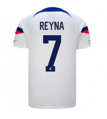 Lacne Muži Futbalové dres Spojené štáty Giovanni Reyna #7 MS 2022 Krátky Rukáv - Domáci